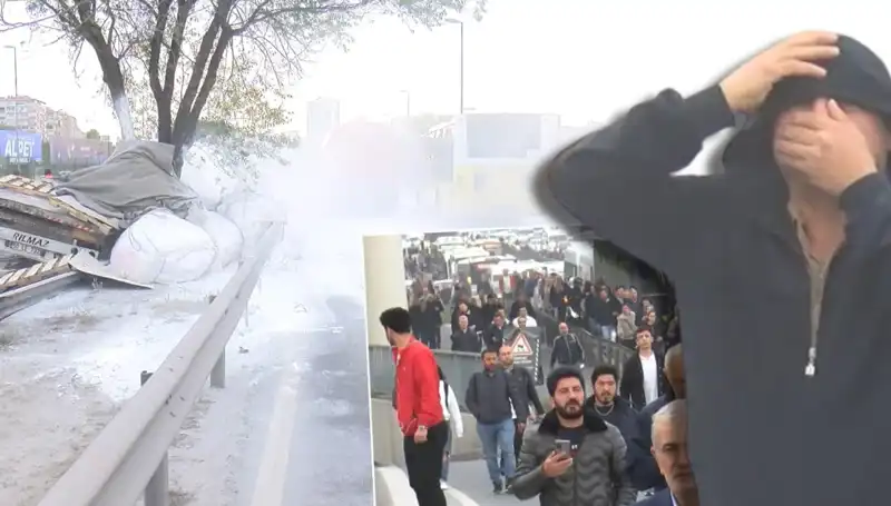 D-100'de Alçı Yüklü TIR'la Yaşanan Kaza Trafiği Felç Etti