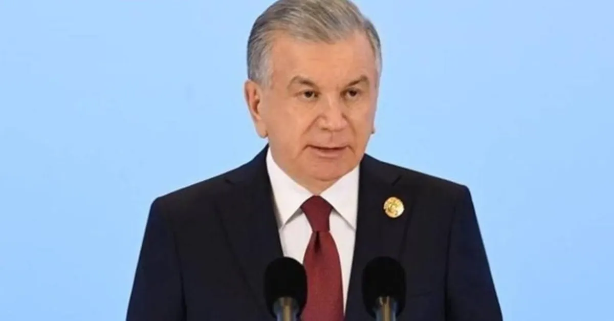 Özbekistan Cumhurbaşkanı Mirziyoyev’den Azerbaycan ve Rusya’ya Taziye Mesajı